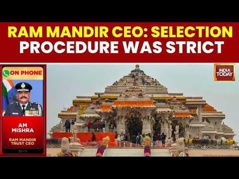 Retd Air Marshal Jeetendra Mishra Talks To India Today After Appointed As Ram Mandir's First CEO