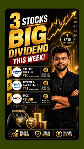 3 Dividend Stocks Alert 🚨 | These Stocks Will Give Dividend This Week 💰