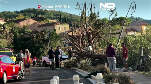 Tornado przechodzi przez francuską wieś, rani co najmniej 31 osób