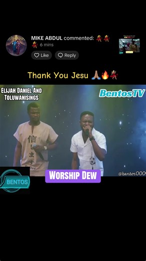 Worship Dew Finale: Elijah Daniel & Toluwanisings | Thank You Jesu