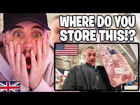 Brit Reacts to Brit Visits Costco in America - Actually Insane!