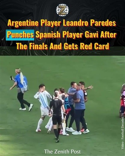 Paredes PUNCHES Gavi After World Cup Final Loss! 🥊🟥