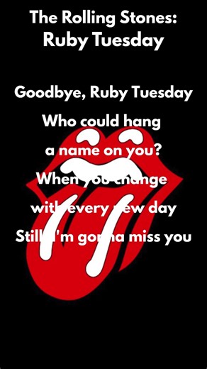 The Rolling Stones : Ruby Tuesday