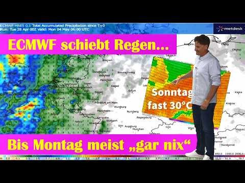 Fast 30 Grad zum Mai-Start! Wettermodell dreht völlig durch – Regen erneut verschoben!