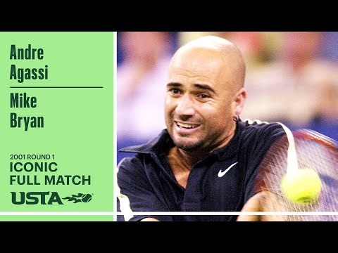 Andre Agassi vs. Mike Bryan Iconic Full Match | 2001 US Open Round 1