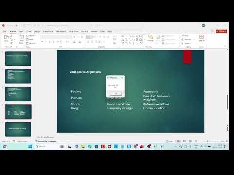 Variables and Arguments in UiPath