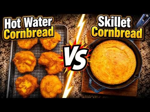Hot Water Cornbread or Skillet Cornbread? Try Both!