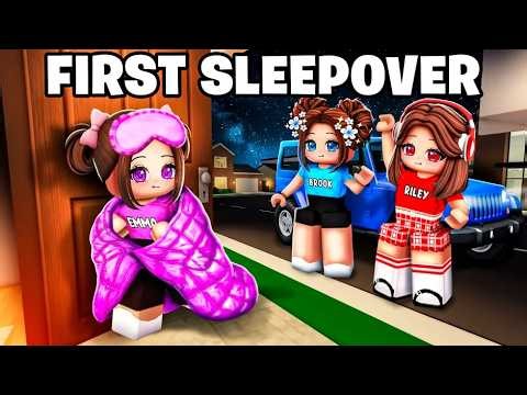 Emma's FIRST SLEEPOVER..(Brookhaven)