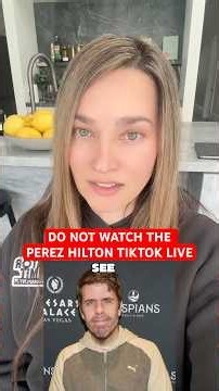 Perez Hilton TikTok Live, Disturbing Livestream & Hospitalization #perezhilton