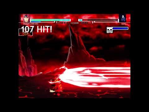 Demon Lord Dio V4 VS Classic Sans V3 in Mugen