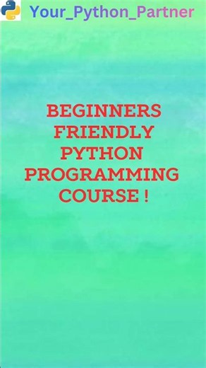 Python Programming course ! #pythonprogrammingfullcourse #pythonforbeginners #pythonprogramming