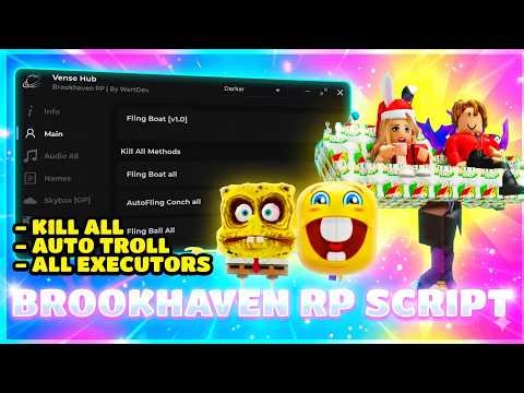 Brookhaven 🏡RP Script — NO KEY, Kill All, Troll, Unlock Gamepasses (BEST)