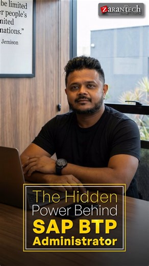 The Hidden Power Behind SAP BTP Administrator | ZaranTech #shorts