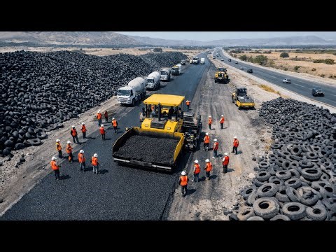 The Massive Recycling Operation That's Turning Billions of Scrap Tires Into Durable Roads