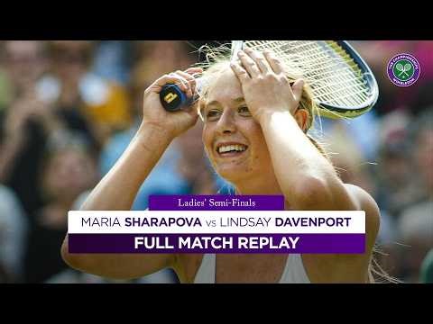 Maria Sharapova vs Lindsay Davenport | Wimbledon 2004 Semi-finals | Full Match Replay