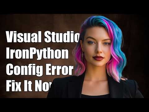 Visual Studio - "The environment IronPython|2.7-32 appears to be incorrectly configured or missi...