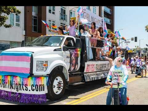 LA PRIDE PARADE VIDEO! June 14th transgender tgirl nights