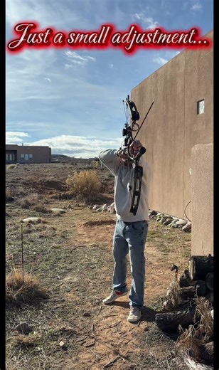 Just a small adjustment… #compoundbow #archery #hoytarchery #hoyt