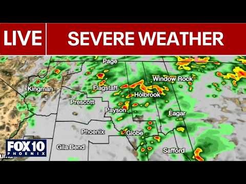 🔴LIVE: Tornado warnings, severe thunderstorms active across Arizona | FOX 10 Phoenix