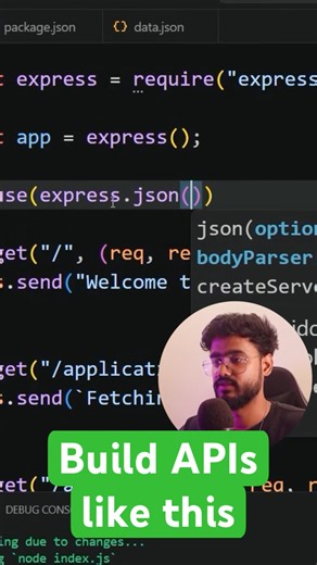 Build APIs Like This! #javascript #reactjs #nodejs