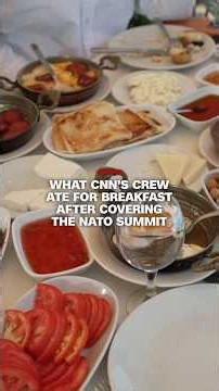 What CNN's crew ate for breakfast after the NATO summit