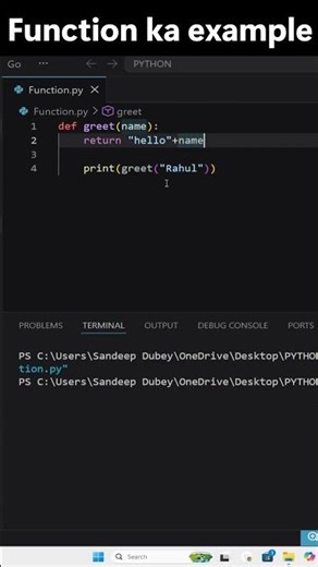 Dynamic Greeting Function | function in python