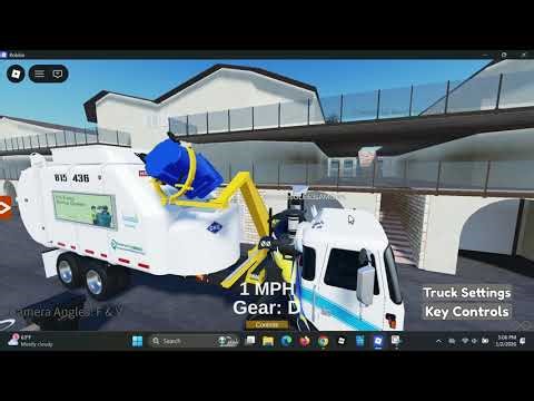 ESD ACX Heil CP CNG Rapid Rail packing out on Post Christmas recycling (Part 2) (Beach)