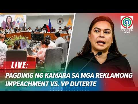 LIVE: House holds hearing on impeachment complaints vs. VP Sara Duterte | April 14, 2026