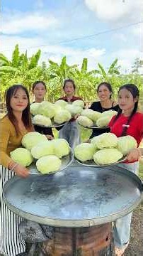 Cooking yummy cabbage with fresh egg recipe