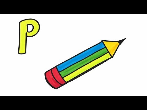 P for Pencil ✏️ | Alphabet A to Z | Learn English Letters for Kids