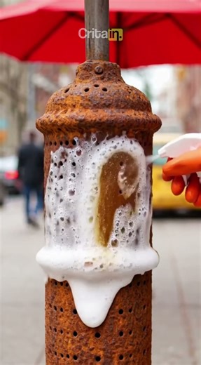 Extreme Rust Removal on Cylinder Tube – Powerful Chemical Spray Cleaning | Satisfying Restoration