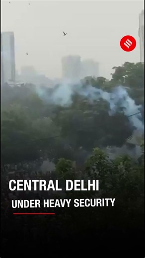 Tear Gas Shells Fired at CJP Protesters Near Shastri Bhawan