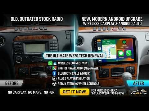 How to Install a Modern Android Head Unit in Your Mercedes S-Class W220 (1998-2005)