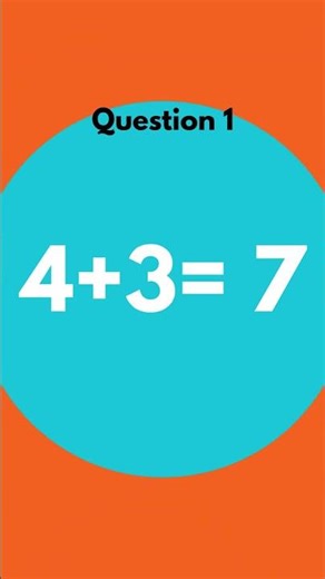 Addition for Beginners | Single Digit Addition | Addition for Kids | Math for for Beginners #shorts