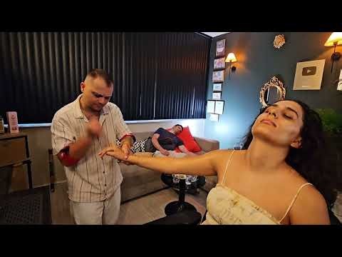 ASMR Barber Shop Time For Female Customer | Soft Female Asmr Head Massage