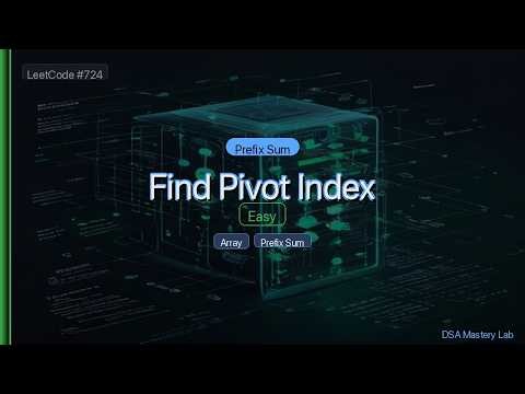 LeetCode 724: Find Pivot Index — The Prefix Sum Trick (C#)
