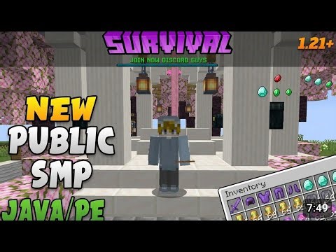 Best Free Survival SMP Server 2026 🔥 | Minecraft Java + Bedrock | 24/7 Online | Anyone Can Join 🤯