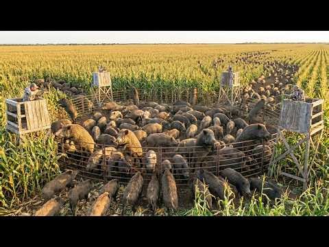 Wild Boars Out of Control in Texas – Can Farmers Catch Entire Herds to Protect Farms?