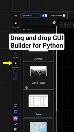 PYUI Builder is basically a tool that helps you create Python user interfaces without stressing yourself. Instead of writing all the layout code by hand, you just drag and drop buttons, text fields, and other elements, and it generates the code for you. It’s like a shortcut for building clean, nice-looking UIs without doing all the heavy lifting manually. #programming #coding #python #gui #pyuibuilder | Thom Code