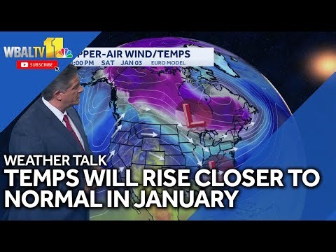 Weather Talk: Start of January should warm closer to normal