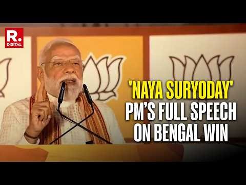 PM Modi’s Full Victory Speech After Historic Wins In Bengal, Assam & Puducherry | Results 2026