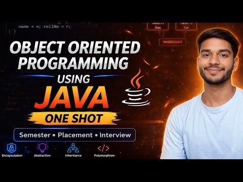 OOP Using Java One Shot | Complete Java OOP Course | Object Oriented Programming