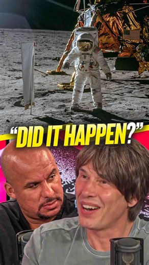 🤔 "Did it happen?'"👀 "The alternative is that Government's are really competent!"Professor Brian Cox convinces Gabby Agbonlahor that the Moon landing was real