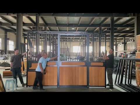 Large Horse Comfortably Using Stall System | Space & Safety Demonstration - DB Stable