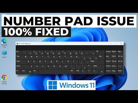 How to Fix Number Pad not Working on Windows 11 2026