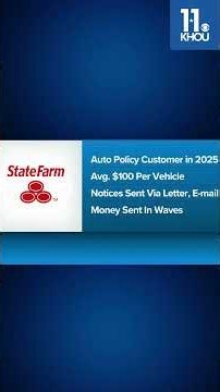 State Farm customers could get about $100 per vehicle