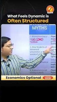 What Feels Dynamic is Often Structured | Economics Optional Programme | Vajiram and Ravi