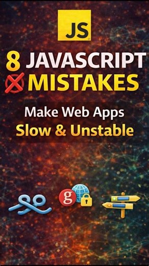 8 JavaScript Mistakes Developers Must Avoid (Improve Performance & Code Quality)