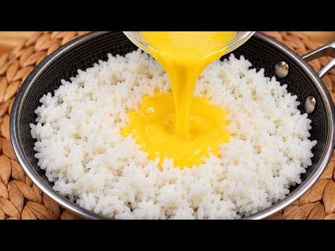 Don't Fry Rice Until You See This Trick! So Easy and Delicious!