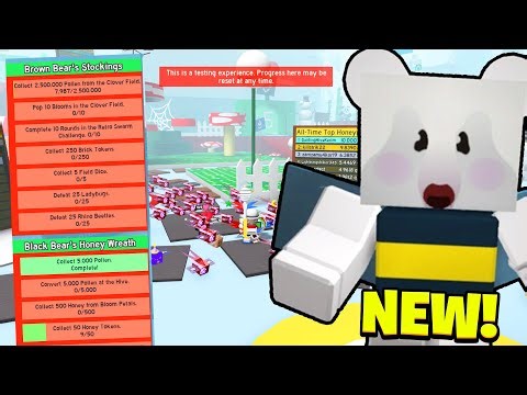 BEESMAS IS OUT IN THE TEST REALM NEW UPDATE! DELAYED MAIN GAME... (Bee Swarm Simulator)